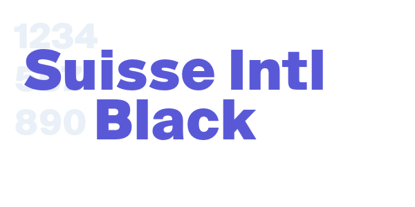 Suisse Intl Black font free