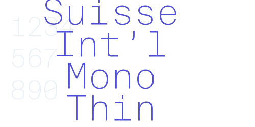 Suisse Int’l Mono Thin-font-download
