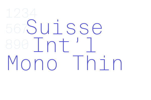 Suisse Int’l Mono Thin