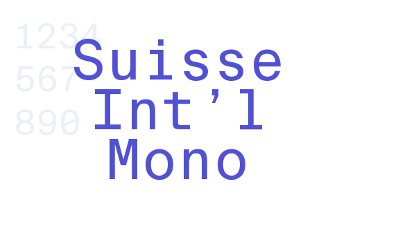 Suisse Int’l Mono font download