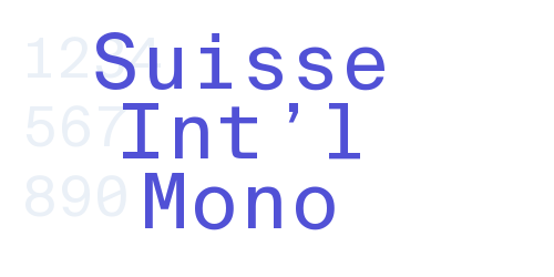 Suisse Int’l Mono-font-download