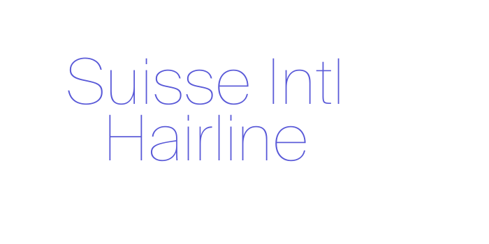 Suisse Intl Hairline Font Download