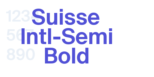 Suisse Intl-Semi Bold