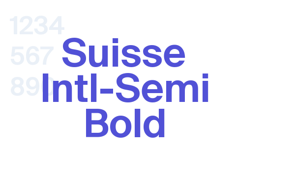 Suisse Intl-Semi Bold