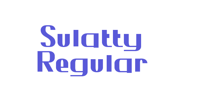 Sulatty Regular Font Download