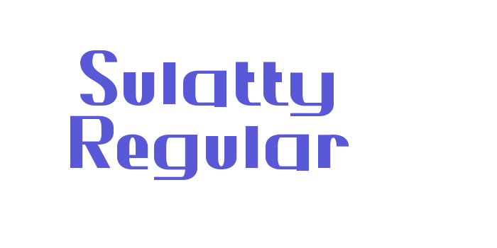 Sulatty Regular Font