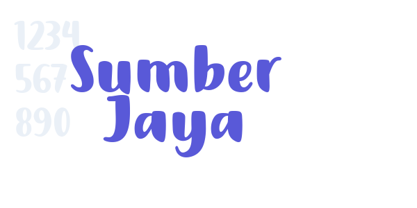 Sumber Jaya font free