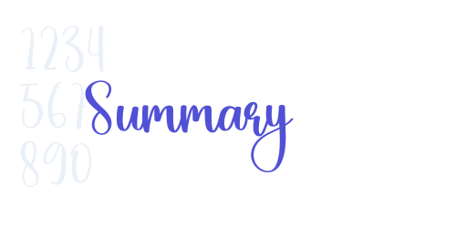 Summary-font-download