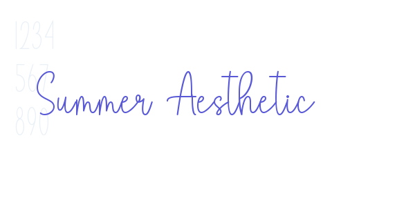 Summer Aesthetic font free