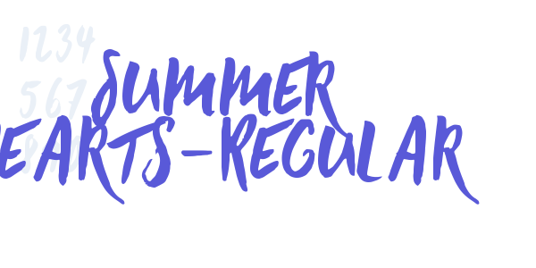 Summer Hearts-Regular font