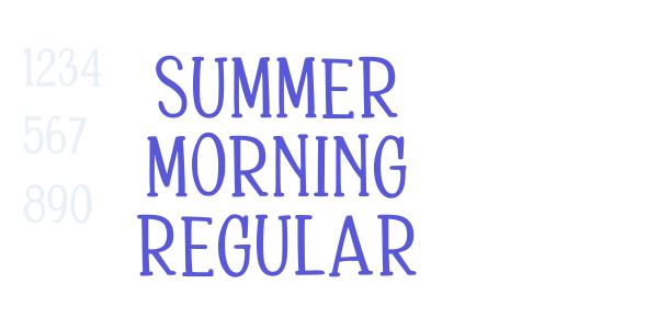 Summer Morning Regular font free