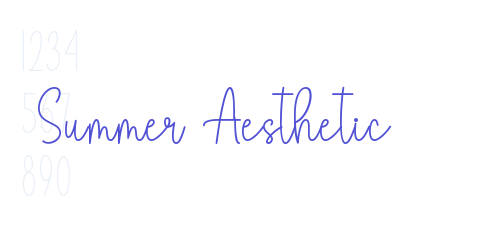Summer Aesthetic-font-download