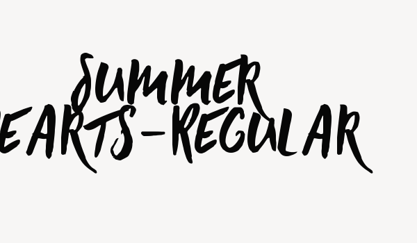 Summer Hearts-Regular Font