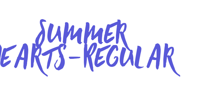 Summer Hearts-Regular Font Download