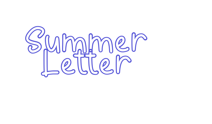 Summer Letter Font