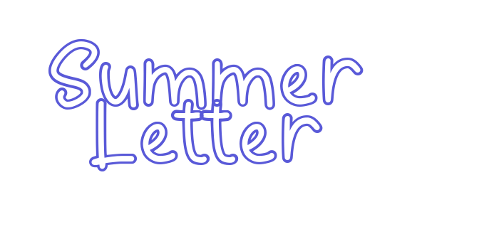 Summer Letter Font Download