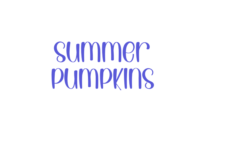 Summer Pumpkins Font Download