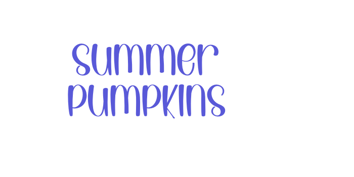 Summer Pumpkins Font Download