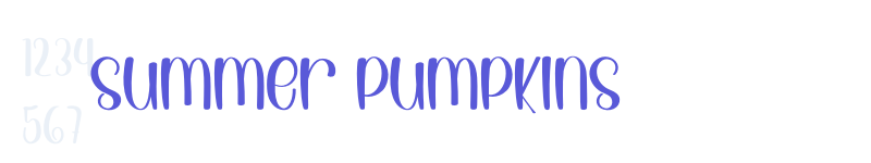 Summer Pumpkins-related font