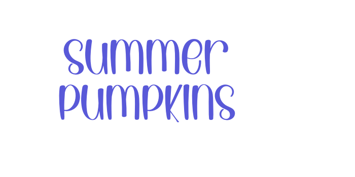 Summer Pumpkins Font