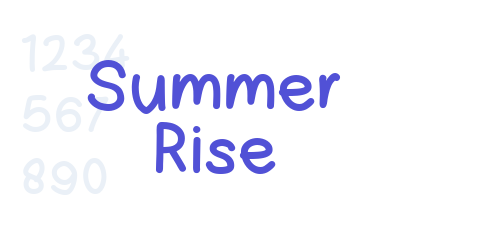 Summer Rise-font-download