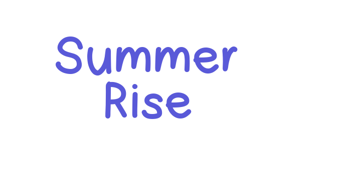 Summer Rise Font