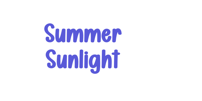 Summer Sunlight Font