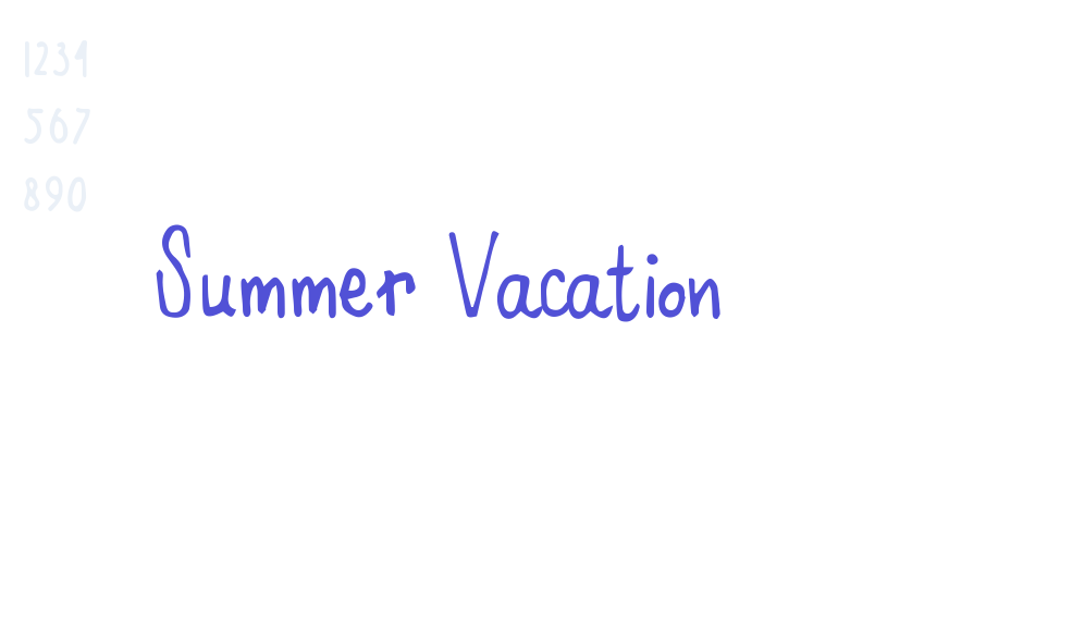 Summer Vacation-font-download