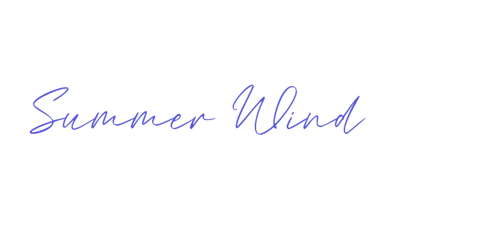 Summer Wind Font Download