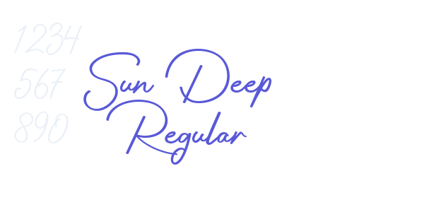 Sun Deep Regular font