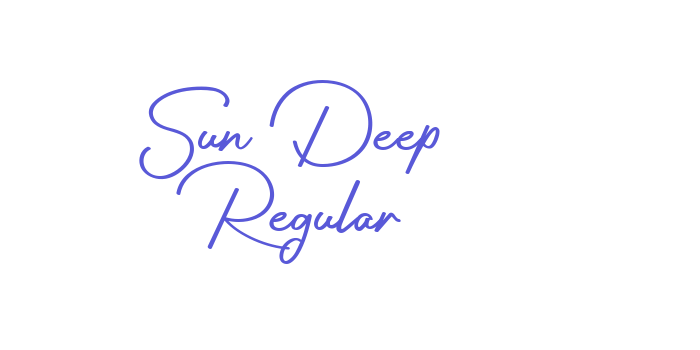 Sun Deep Regular Font Download