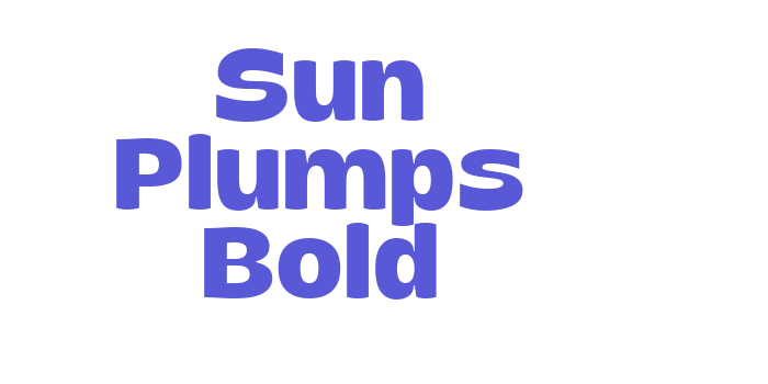 Sun Plumps Bold Font Download