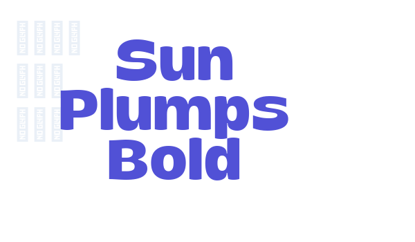 Sun Plumps Bold font download