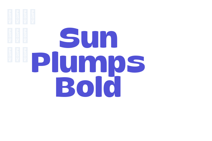 Sun Plumps Bold font download