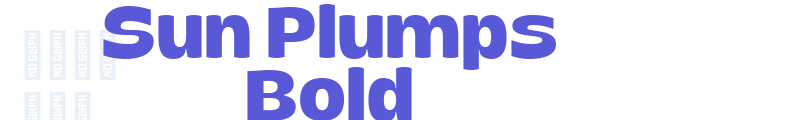 Sun Plumps Bold font download