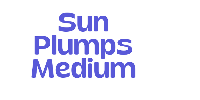 Sun Plumps Medium Font Download