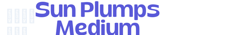 Sun Plumps Medium font download