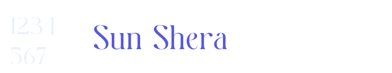 Sun Shera-related font