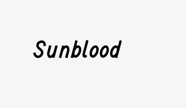 Sunblood Font