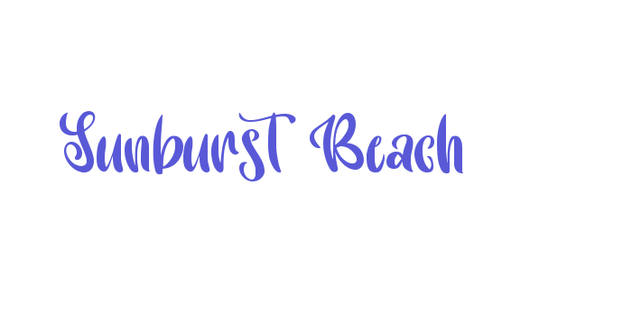 Sunburst Beach Font Download