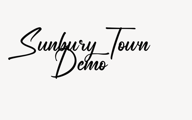 Sunbury Town Demo Font