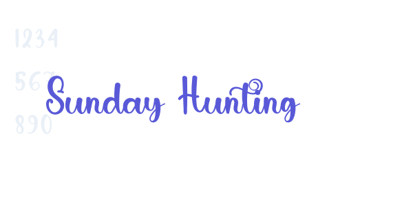 Sunday Hunting font free