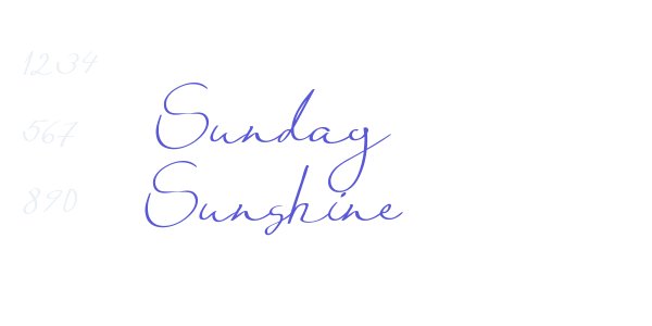 Sunday Sunshine font