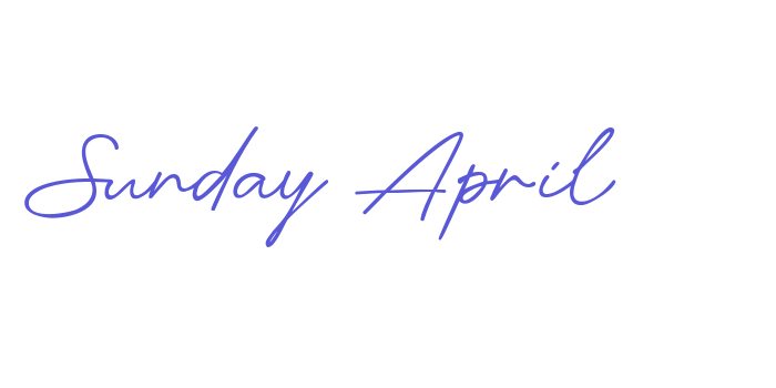 Sunday April Font Download