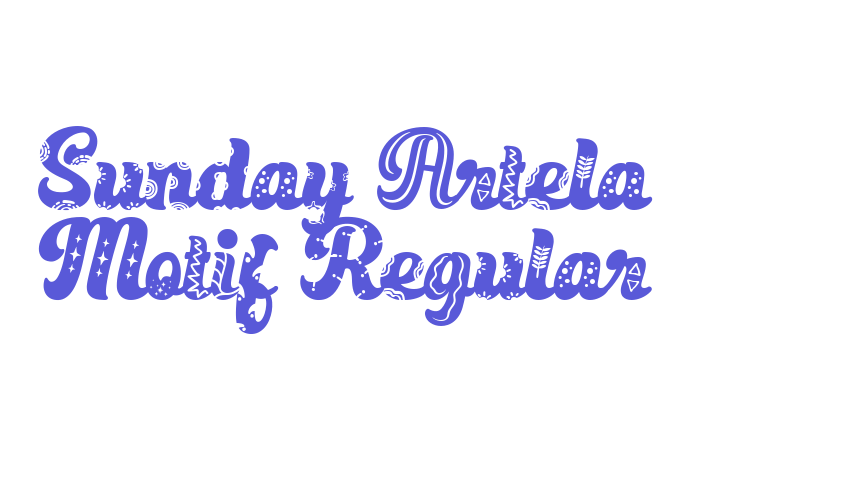 Sunday Artela Motif Regular Font Download