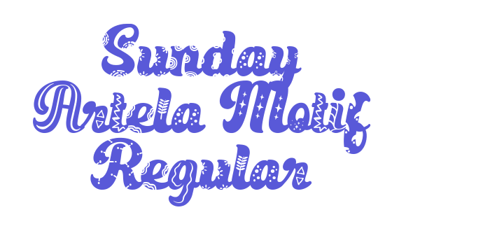 Sunday Artela Motif Regular Font Download