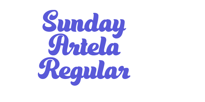 Sunday Artela Regular Font Download