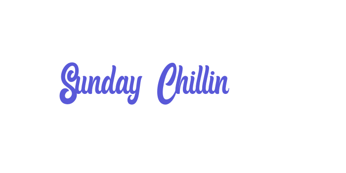 Sunday Chillin Font Download