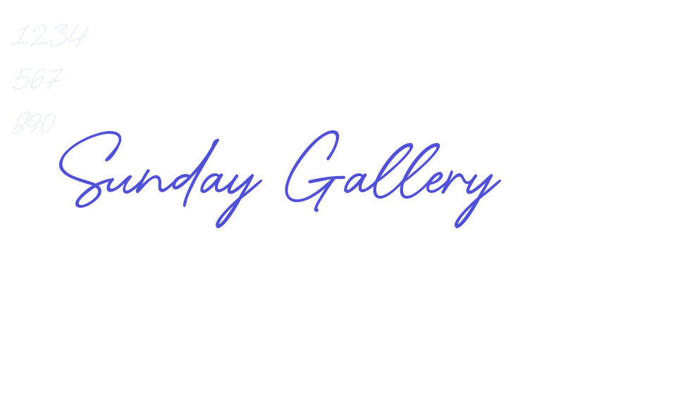 Sunday Gallery-font-download