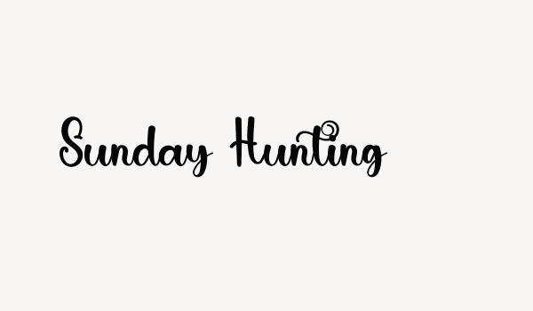 Sunday Hunting Font